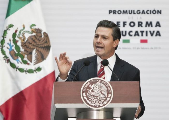 El objetivo es “hacer cumplir la reforma educativa en todo el país, sin excepción”, advirtió Peña Nieto.