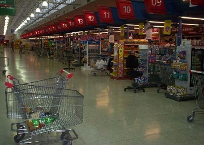 Las ventas en los supermercados no han marchado bien este año.