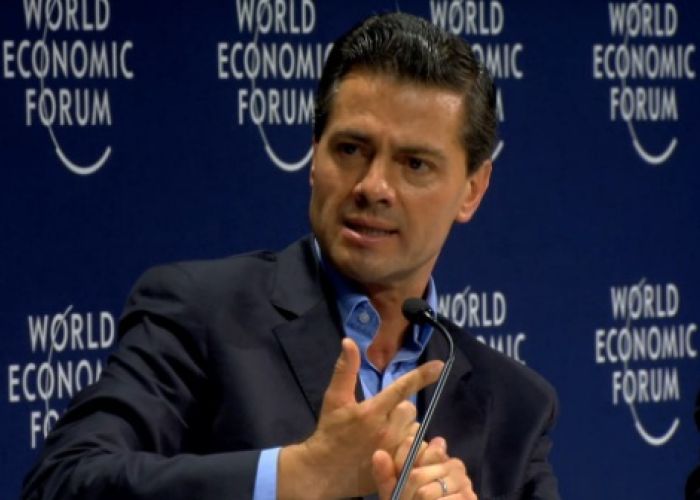 Enrique Peña Nieto, en el Foro Económico Mundial AL, reitero que la corrupción en México se debe a un "asunto cultural".