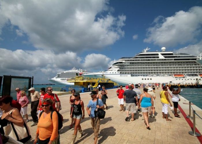 Cozumel es la meca del turismo de cruceros en el país, la mitad de los turistas de este tipo llegan a este puerto.