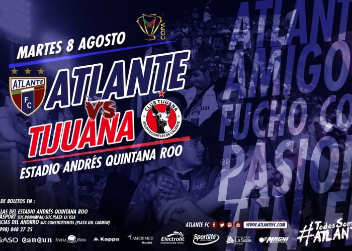 Atlante y Xolos se enfrentan en la Jornada 3 de la Copa Mx