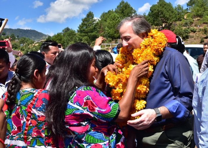 En Guerrero, José Antonio Meade tuvo un recibimiento como de candidato.