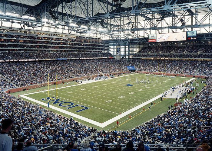 Detroit Lions. Foto: Ford Field de Detroit/Wikimedia