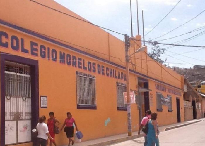 El colegio Morelos era uno de los más antiguos y reconocidos en Chilapa, ahora fue abandonado por la violencia.