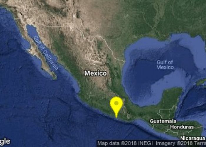 Registro de sismo de 5.3 grados en Ometepec, Guerrero Foto: Twitter Servicio Sismológico Nacional @SSNMexico