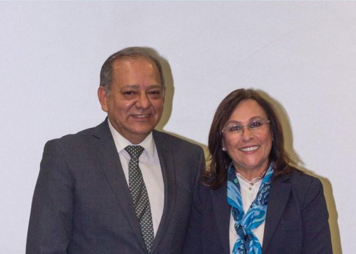 La secretaria Rocío Nahle toma posesión del cargo al Ing. Marco Osorio Bonilla como director general del Instituto Mexicano del Petróleo el pasado 29 de enero (Foto:Sener)
