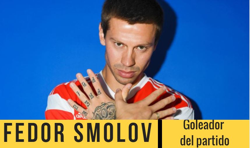 Fedor Smolov es el favorito en las apuestas del mundial para hacer algún gol durante el partido.