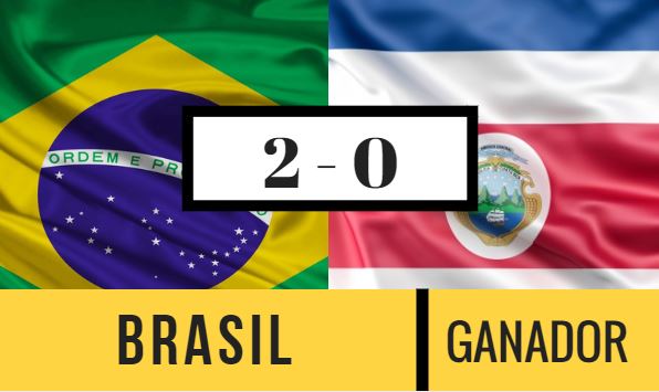 En Brasil contra Costa Rica se apuesta por un marcador 2 - 0