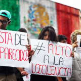 Manifestación contra la violencia en México.