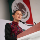 Claudia Sheinbaum el 20 de noviembre (Foto: Presidencia)