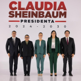 Claudia Sheinbaum y parte de su próximo gabinete (Foto: X @Claudiashein