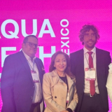 Participantes del panel “Avances en la adopción de inteligencia artificial en el sector del agua en México”.