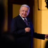 El presidente López Obrador el 22 de agosto de 2024 en su conferencia matutina (Foto: lopezobrador.org.mx)