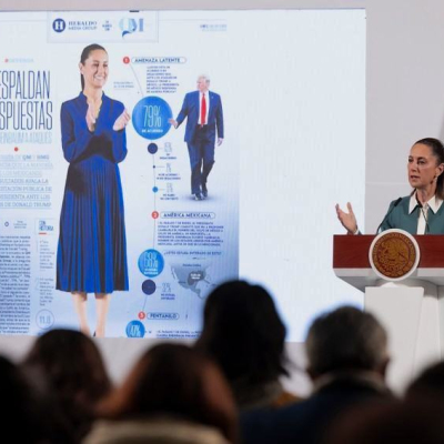 Claudia Sheinbaum en conferencia de prensa el 20 de enero (Foto: Presidencia)