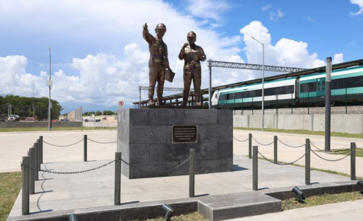 Estación del Tren Maya en Chetumal (Foto: lopezobrador.org.mx)