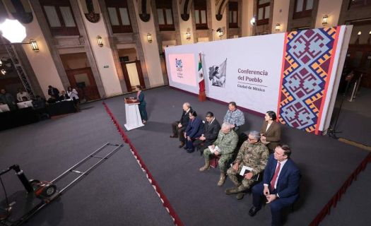 Conferencia de prensa del Gobierno Mexicano el 11 de febrero (Foto: Presidencia)