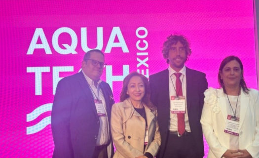 Participantes del panel “Avances en la adopción de inteligencia artificial en el sector del agua en México”.