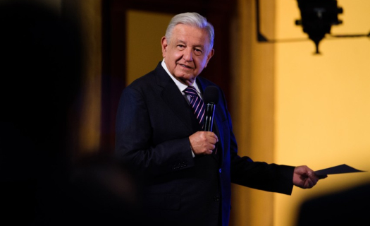 El presidente López Obrador el 22 de agosto de 2024 en su conferencia matutina (Foto: lopezobrador.org.mx)