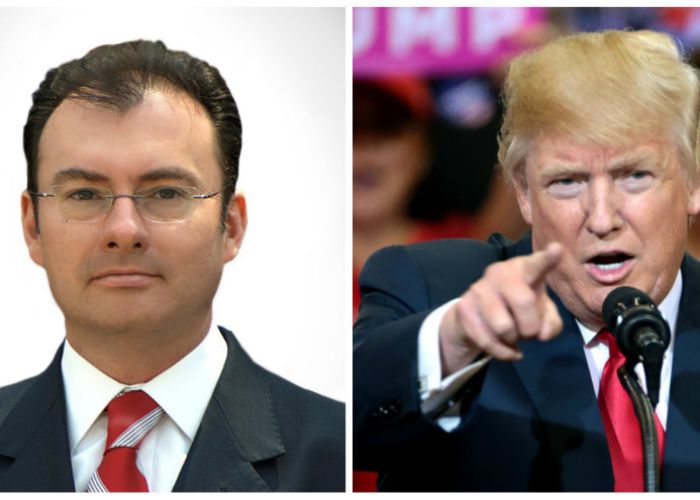 Luis Videgaray-Donald Trump/Fuente: Wikipedia-Flickr