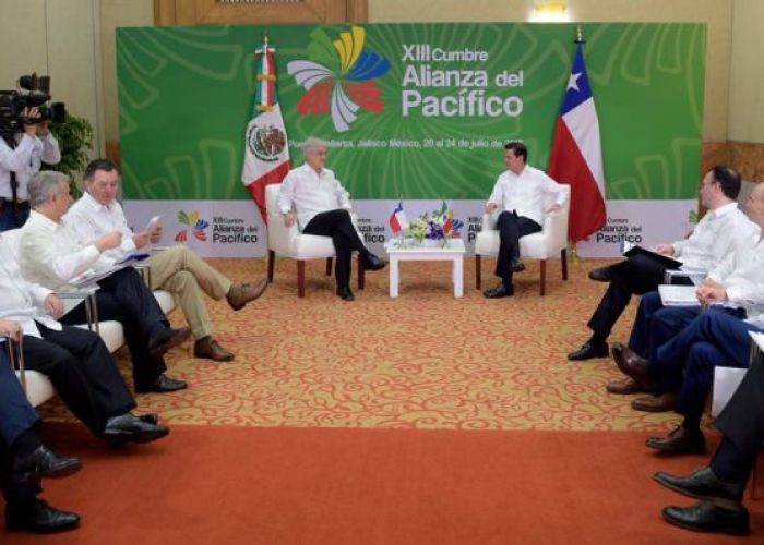 Reunión de Jefes de Estado en la Cumbre de la Alianza del Pacífico Foto: Twitter Alianza del Pacífico @A_delPacifico