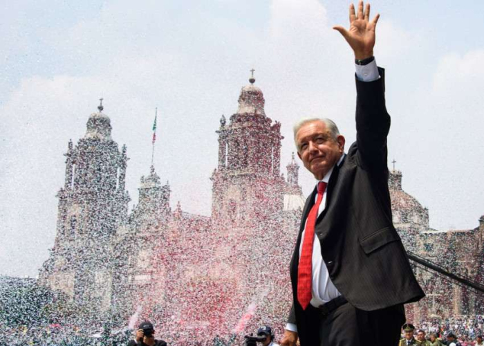 López Obrador en el Zócalo de la CDMX el 16 de septiembre (Foto: lopezobrador.org.mx)