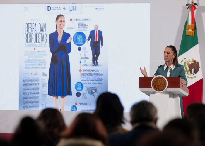 Claudia Sheinbaum en conferencia de prensa el 20 de enero (Foto: Presidencia)