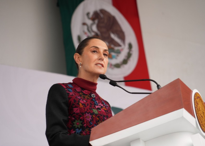 Claudia Sheinbaum el 20 de noviembre (Foto: Presidencia)