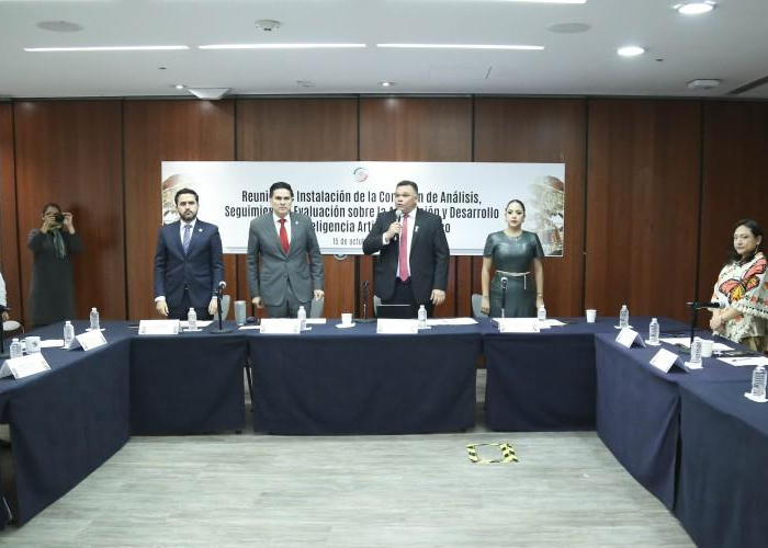 Instalación en el Senado de la Comisión para regular IA (Foto: Senado de la República)