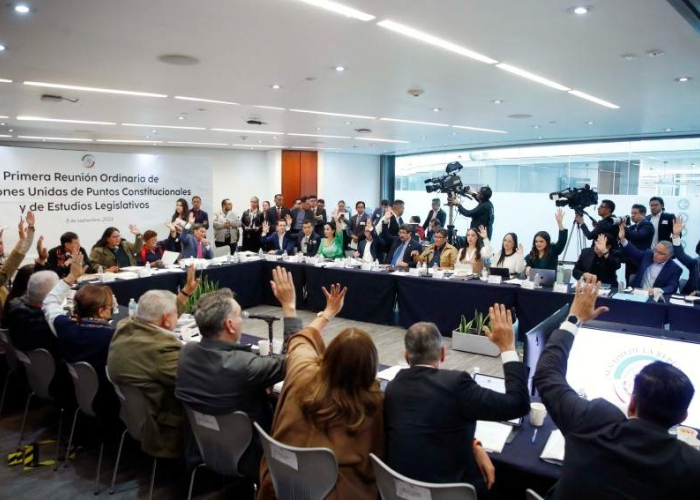 Comisiones del Senado aprueban reforma judicial (Foto: X @senadomexicano)