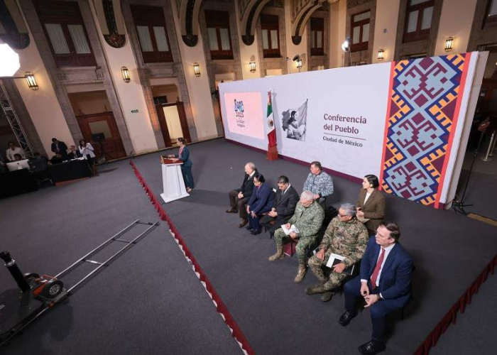 Conferencia de prensa del Gobierno Mexicano el 11 de febrero (Foto: Presidencia)