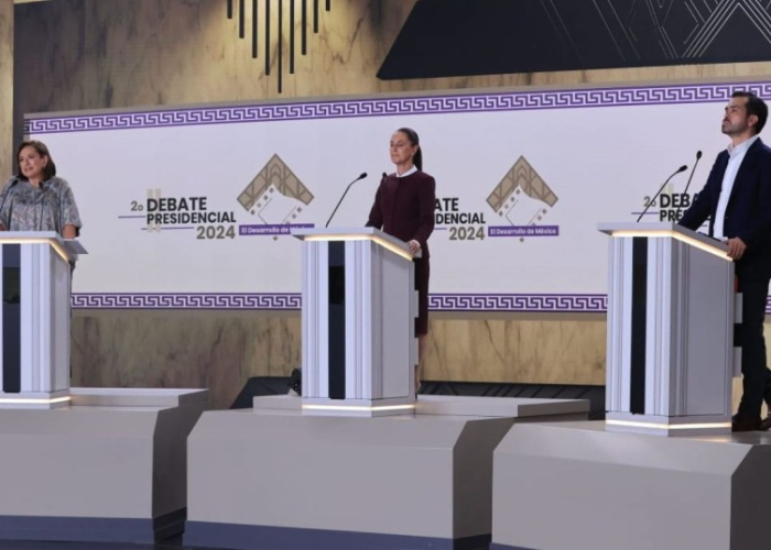 Segundo debate presidencial rumbo a las elecciones 2024.