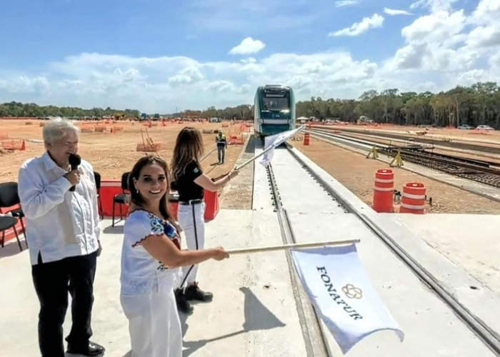 Construcción del Tren Maya (Foto: Gobierno de Quintana Roo)